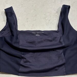 TravisMathew Navy Square-Neck Athletic Bra size L